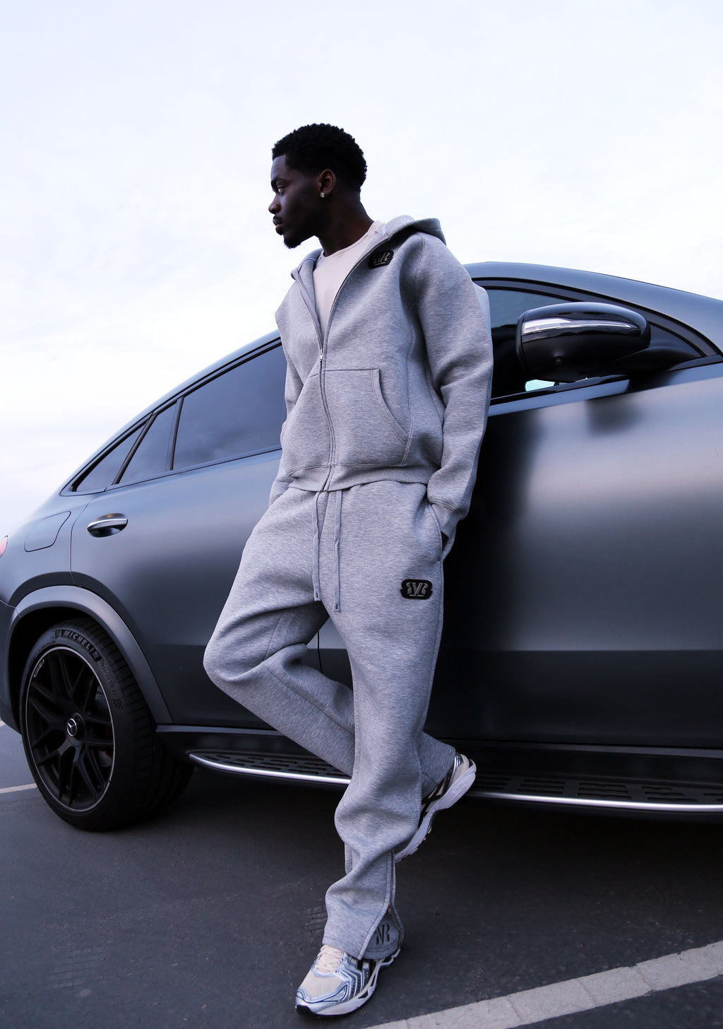 RVR Gris Luxe 25's Collection Zip up Tracksuit