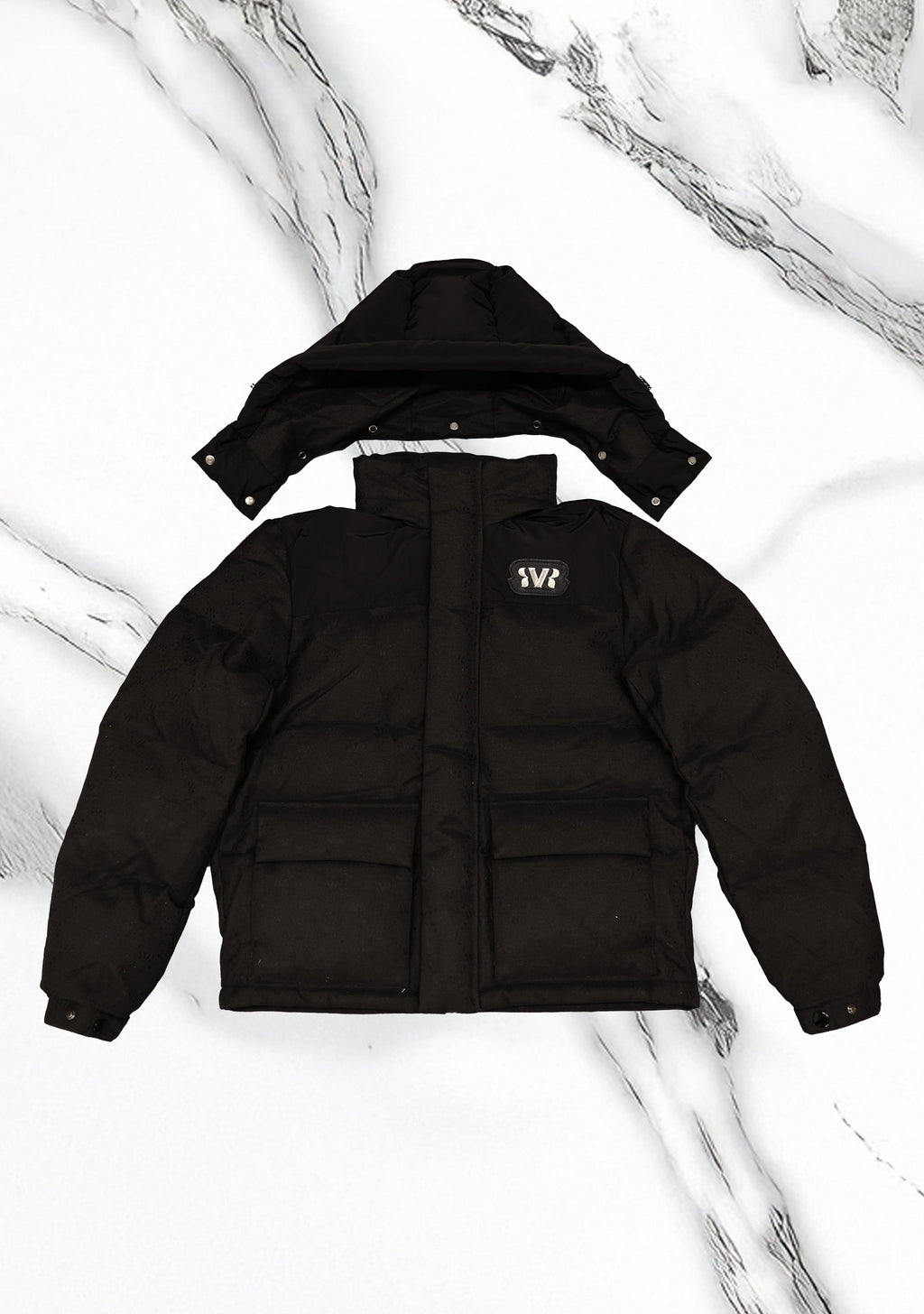 RVR Noir Luxe 25's Collection Puffer Jacket