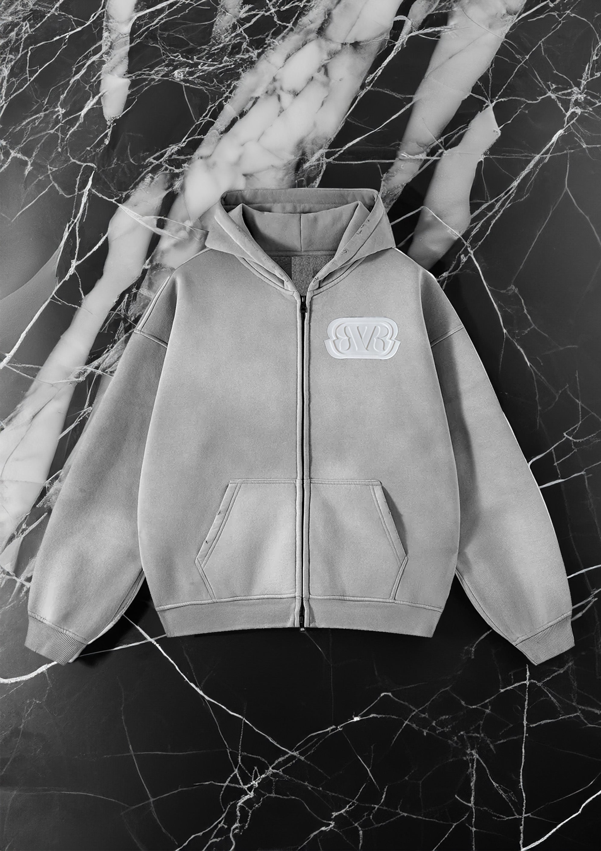 Limited edition Oversized RVR 24's collection Zip Hoodie